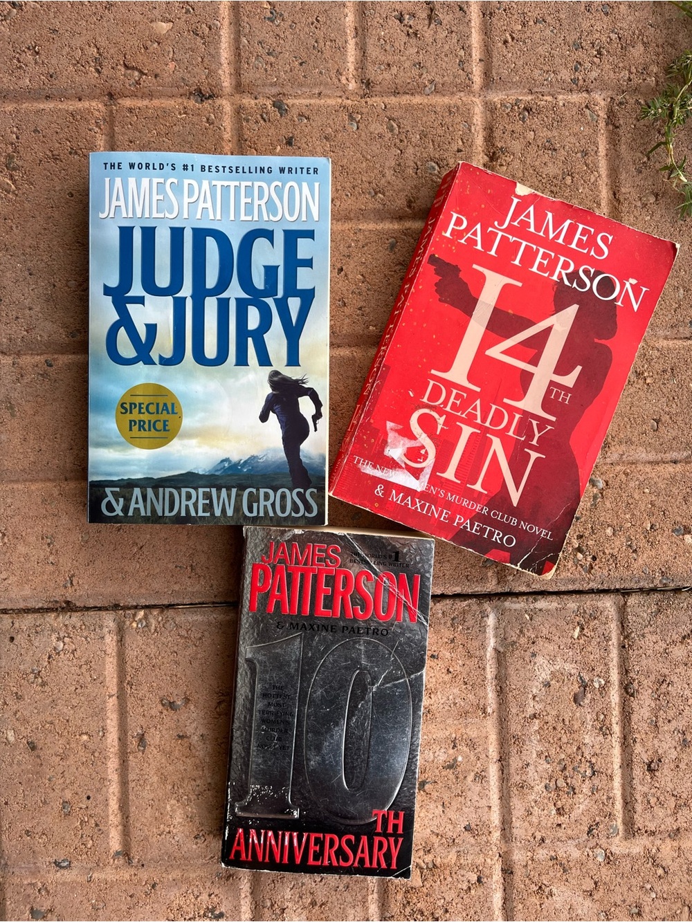James Patterson 3 Paperback Novels